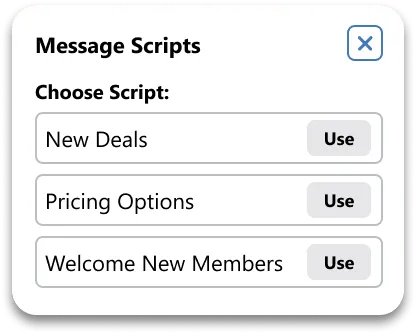 Templates for creating a message