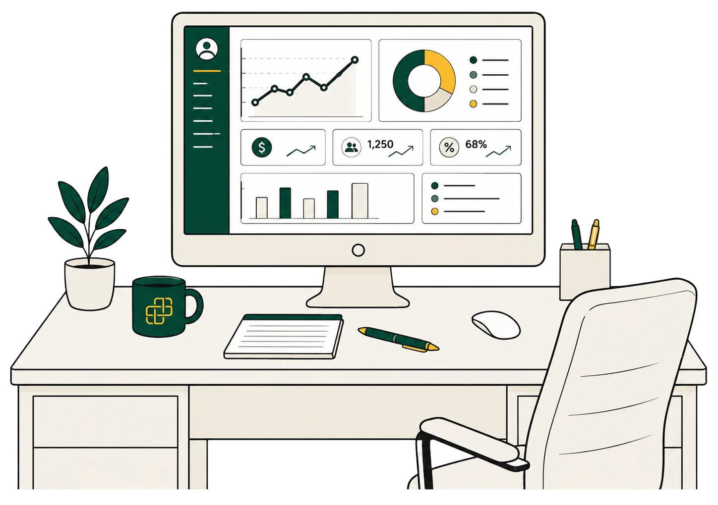 Carrick reporting dashboard for measuring patient outreach